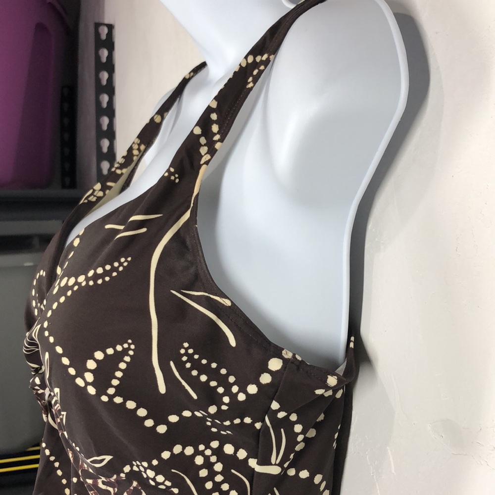 Christina brown swim tank size 12 - Picture 4 of 9